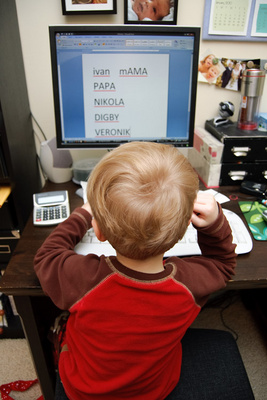 Ivan decides the time is right to learn to type