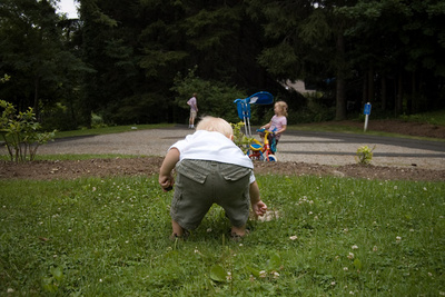 A toddler's work never ends
