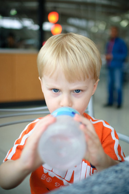 One more drink of water for the road