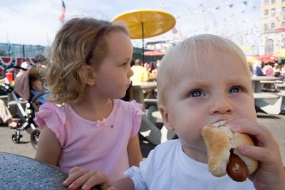 Ivan is crazy about Nathan's Famous hot dogs on Coney Island