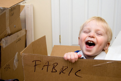 Boy, would you be surprised if you thought there was fabric in that box