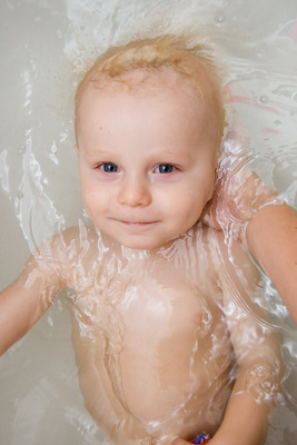 Lying down in the tub is not so bad after all