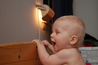 The great post-bath ritual&mdash;ascending the heights of the big bed