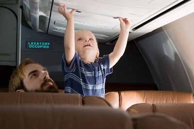 Any distraction is a good distraction on a plane