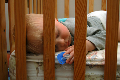 Pacifier always close at hand