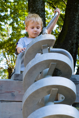Working the machinery