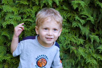 Posing for the first picture that he ever requested be taken of him