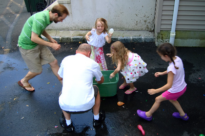 Water balloon fight!