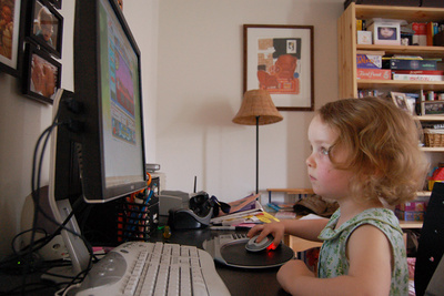 Already has the glazed over computer look down