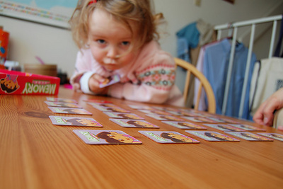 Sharpening her memory with Dora the Explorer