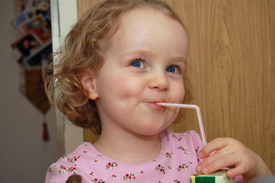 Snack time is a happy time