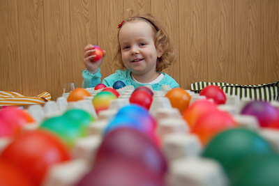 It's finally time to paint Easter eggs
