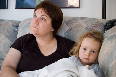 Under the weather and under Grandma's care