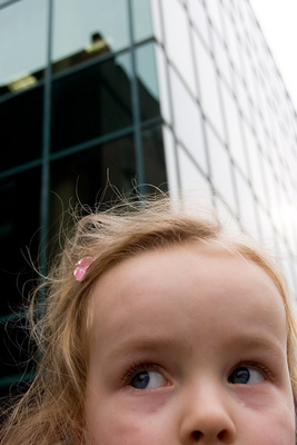 Anticipating the big Thanksgiving parade in Stamford