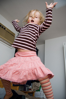 Standard pre-bedtime jump session