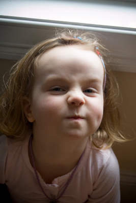What do you think? Is this the stinky face or is she a cat?