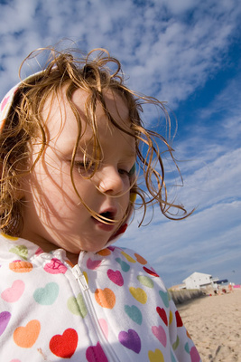 Recounting a long day at the beach