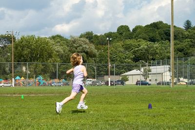 Floating through soccer practice
