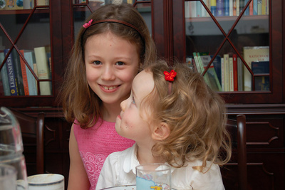 Looking up to her older cousin Clara