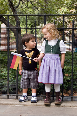 In the big city without Ivan for a day and what does she do?  Find herself a little brother to play with.