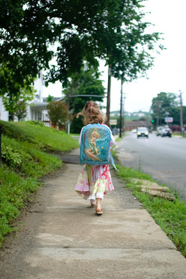 The bittersweet walk to the bus stop on the last day of school