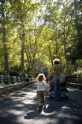 A walk in the park with angels