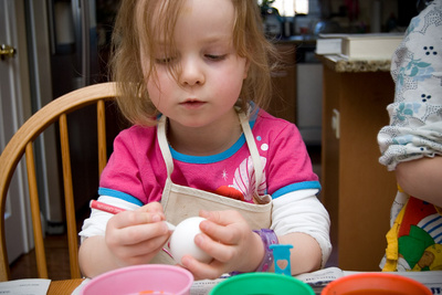Focused. On. The egg.