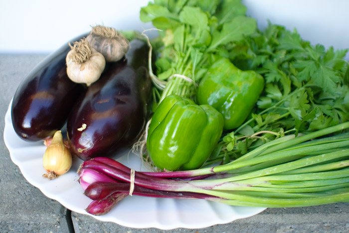 Purples and greens