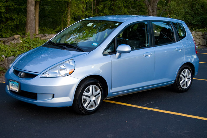 Baby blue honda fit #7