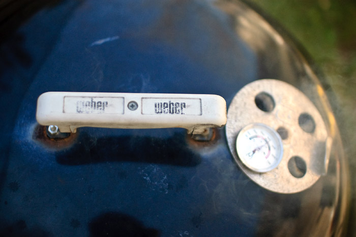 A kettle full of hickory smoke and pork